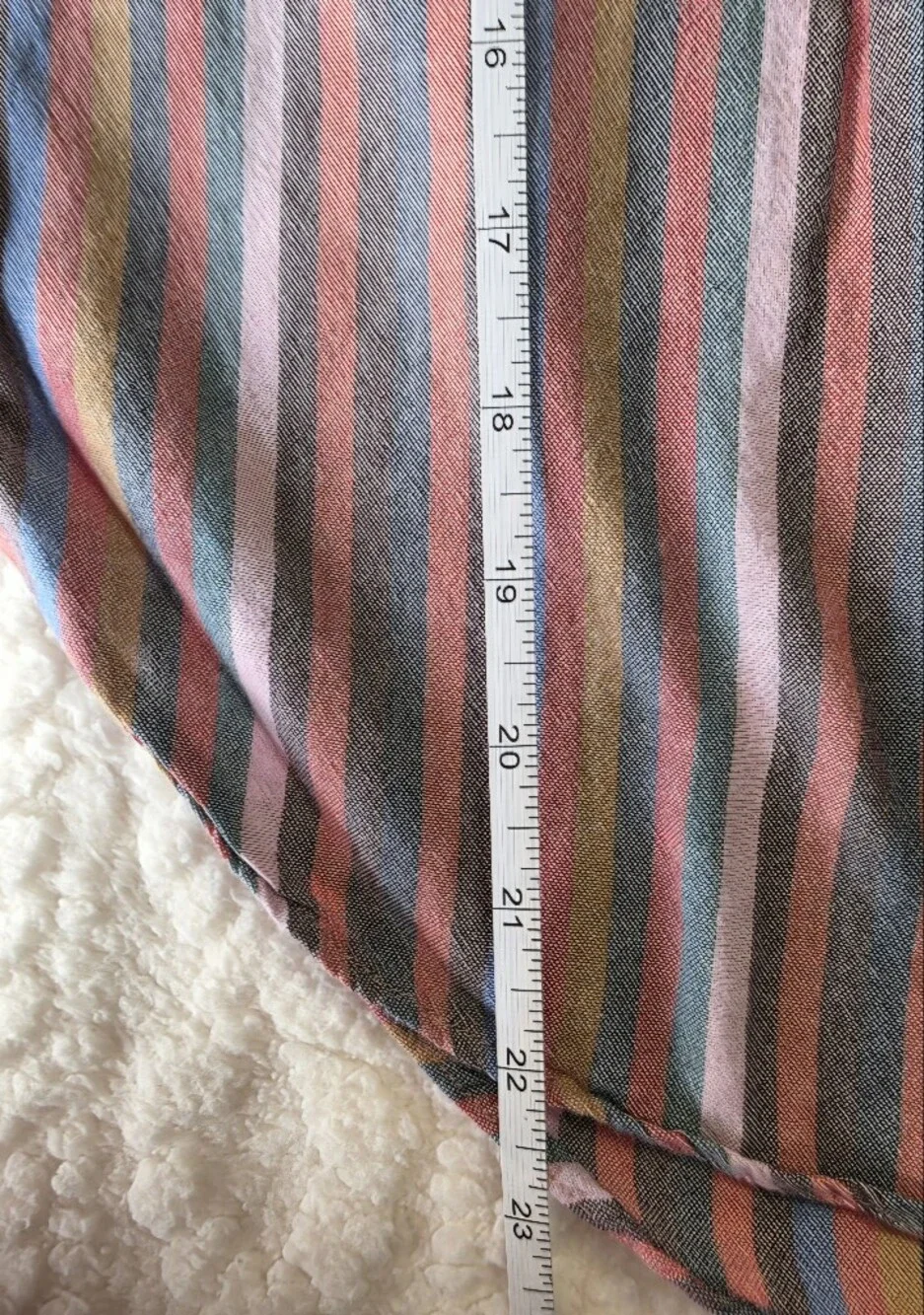 Madewell Striped Square Neck Babydoll Top Size Small